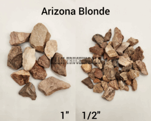 Two sizes of Arizona Blonde rocks.