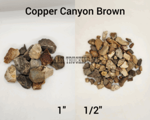 Copper Canyon Brown rocks, two different sizes.