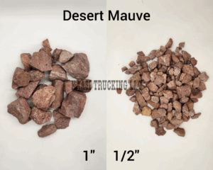 Desert Mauve rocks, sizes 1 inch and half