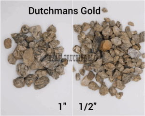 Dutchmans Gold rocks, 1 inch and half inch sizes.