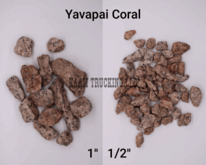 Yavapai Coral stones, two different sizes.