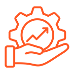 A bright orange background with no image on it.