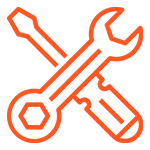 A bright orange background with no image on it.